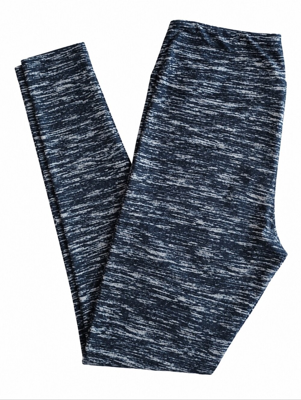 LuLaRoe Buttery Soft Black Stripe Leggings Tall & Curvy TC